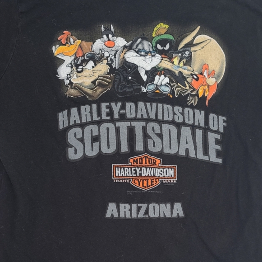 Harley-Davidson Looney tunes women's short sleeve tee shirt Large